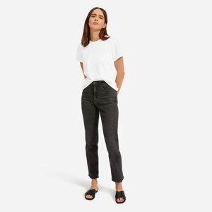 Everlane The Organic Cotton Box-Cut Tee XS White No Pocket T-Shirt